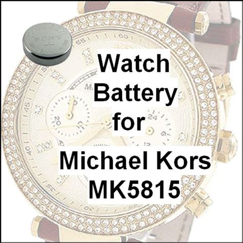 how much is a battery for a michael kors watch|Michael Kors Watch battery list.